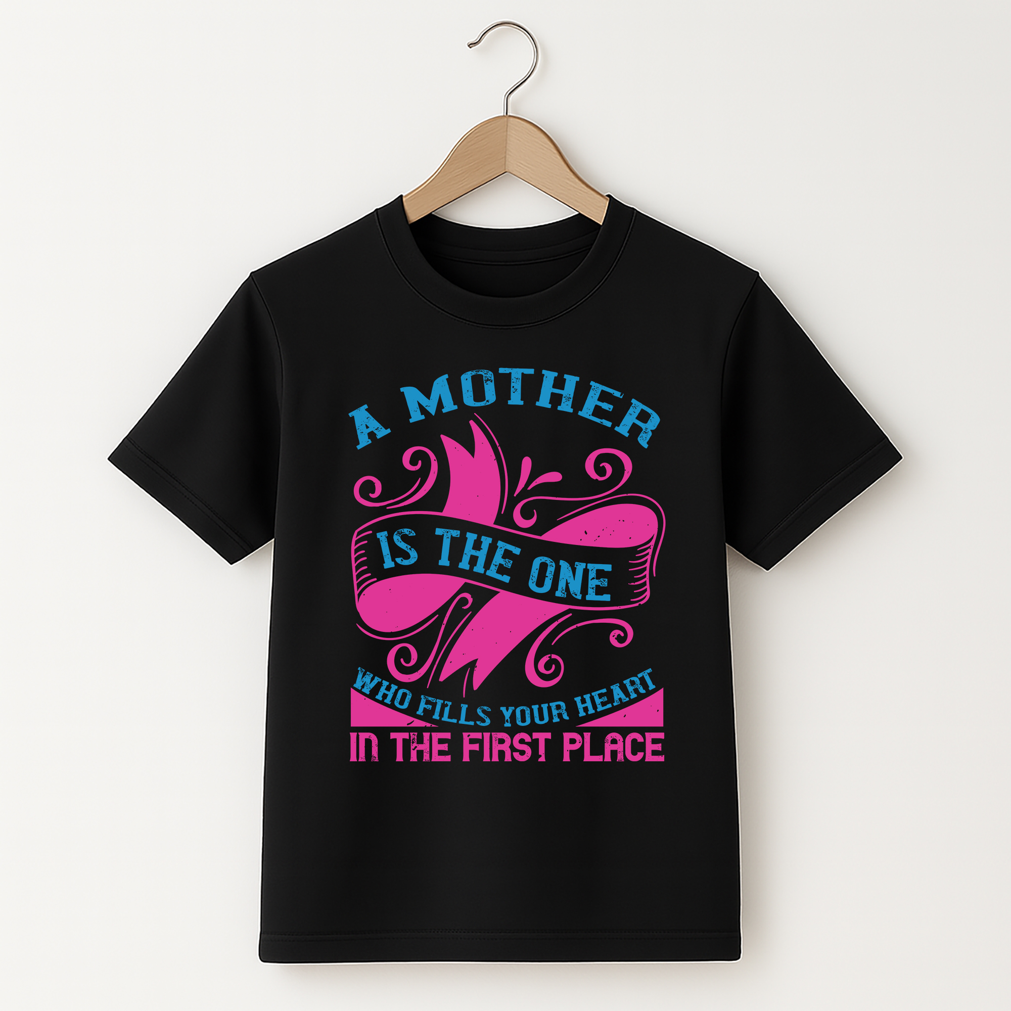 Mother’s Day T-Shirt – A Mother Fills Your Heart with Love Quote Shirt