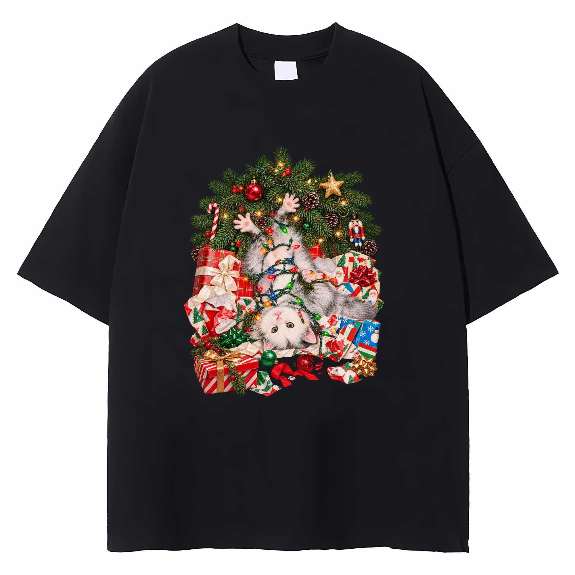 Possum Christmas T-shirt Funny Holiday Meme Chaotic Animal Graphic Tee