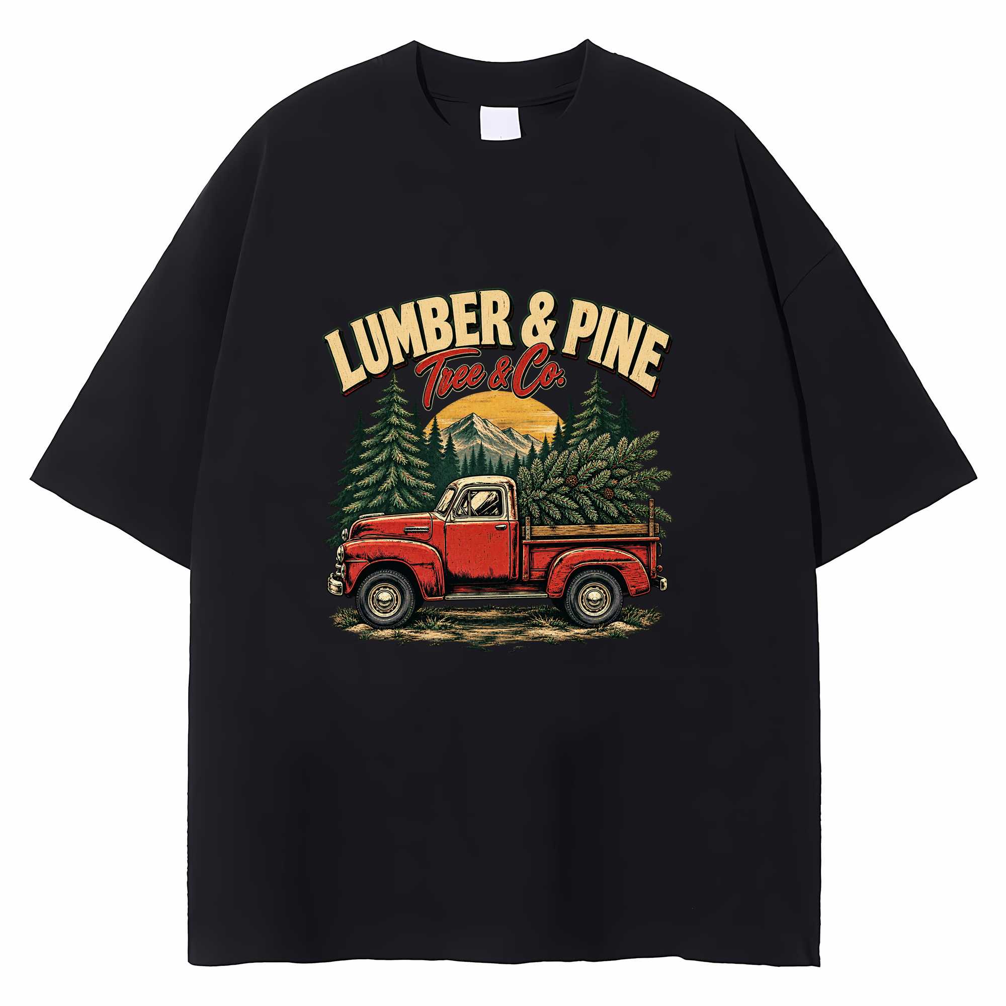 Vintage Old Timer Christmas T-shirt Farm Holiday Graphic Tee Gift